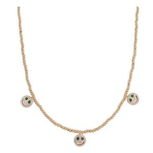 Lisa Gozlan Happy Face Necklace